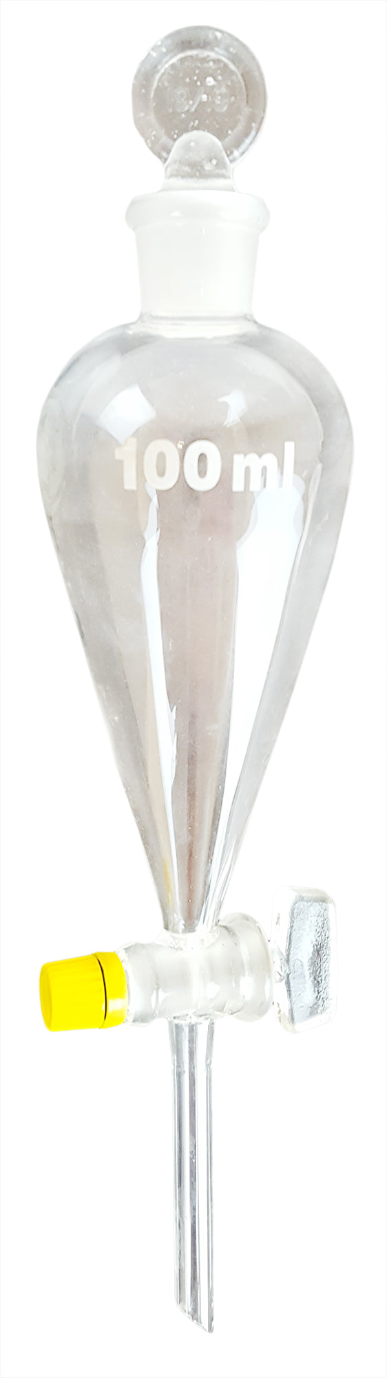 Separatory Funnel with Glass Stopcock, 100ml, Case of 48