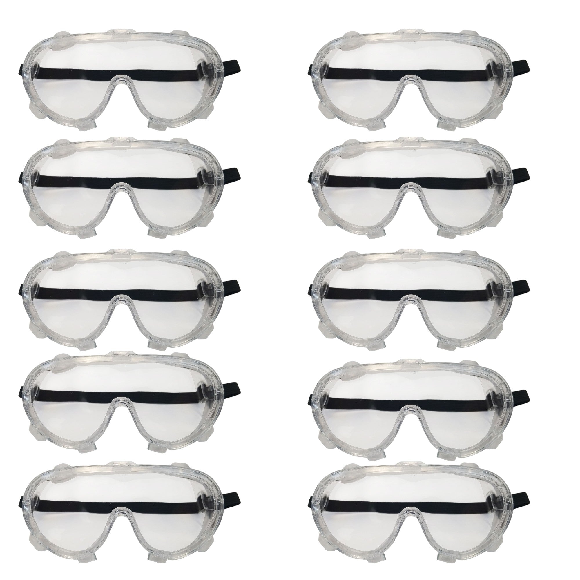 Safety Goggles with Indirect Vents. Pack of 10