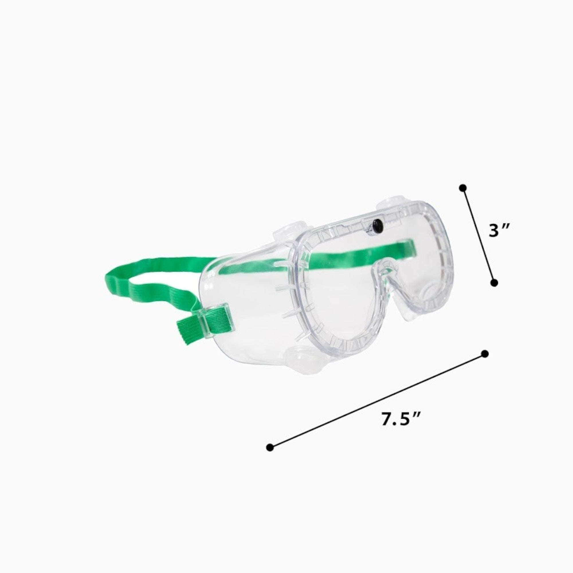 Safety Goggles, Adult with Indirect Vent, Anti Fog, Clear Frame ANSI Z87