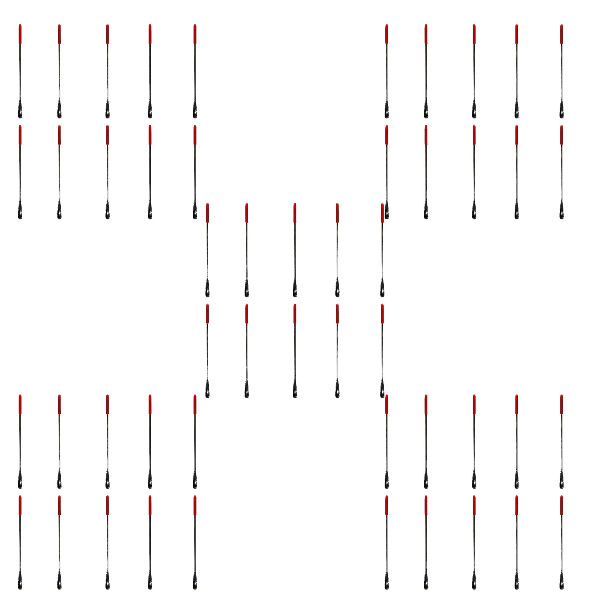 Semi-Micro Spoon or Spatula with Plasticized Handle. Pack of 50.
