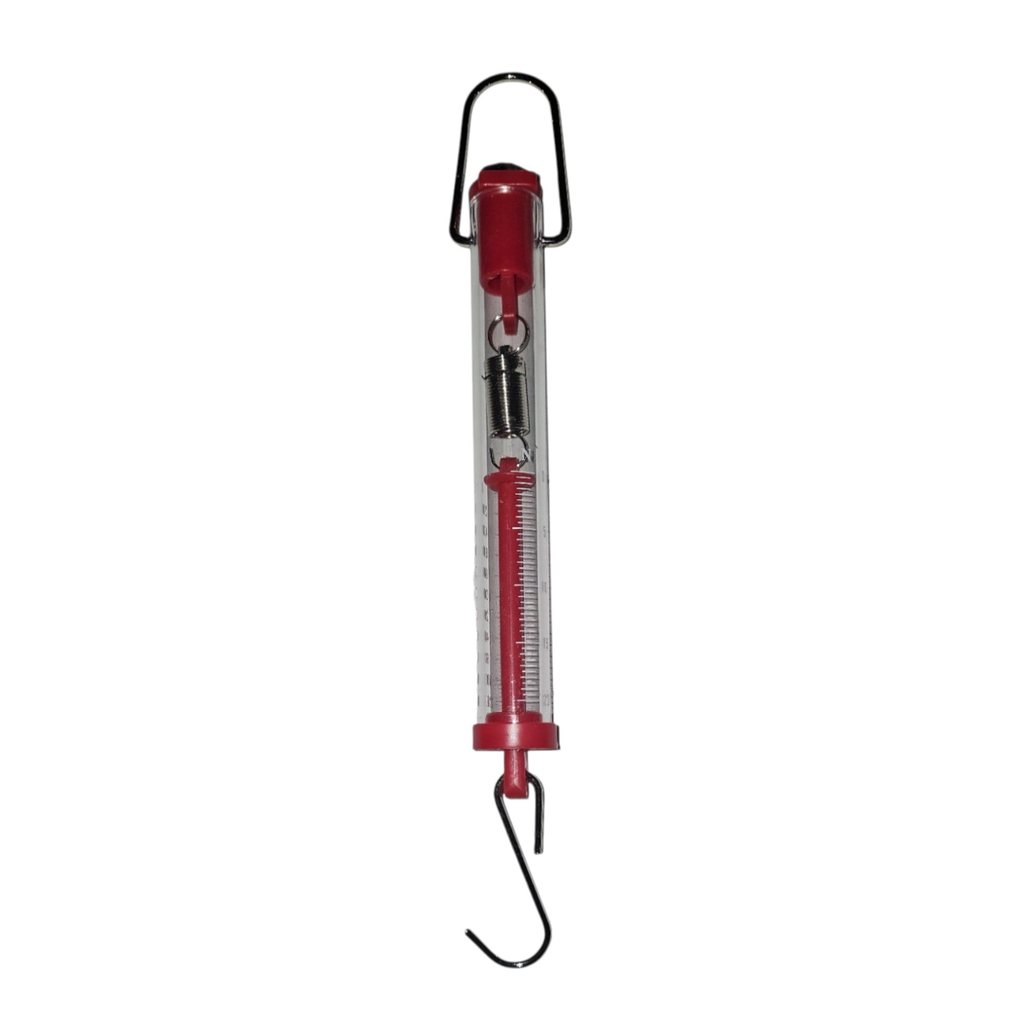 Scale, Spring – Tubular Plastic, 2000g/20N Capacity – Extra-Heavy Duty Mechanical Hanging Scale for Advanced Science Labs and Physics Experiments