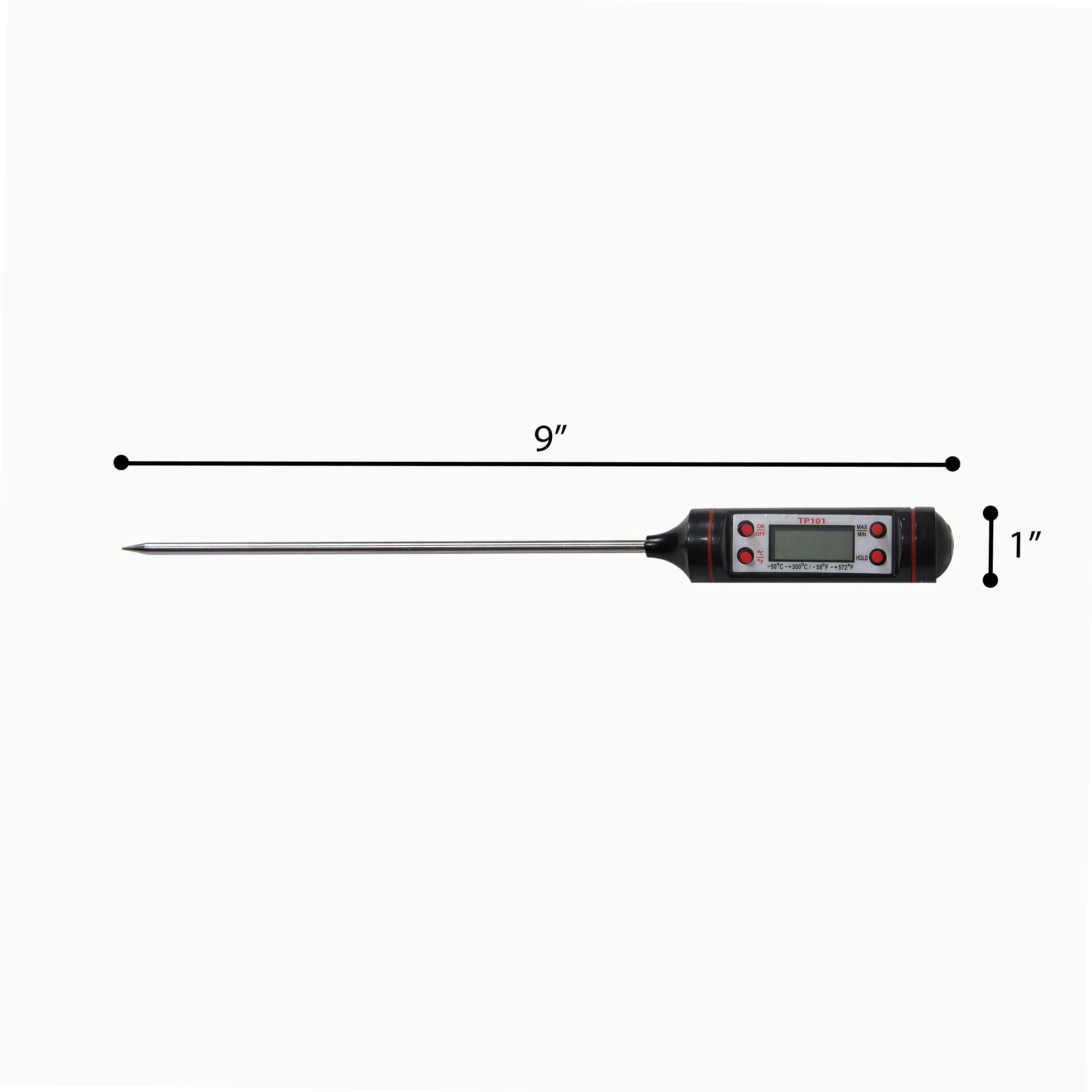 Thermometer Digital Reading -50° and 300° Celsius