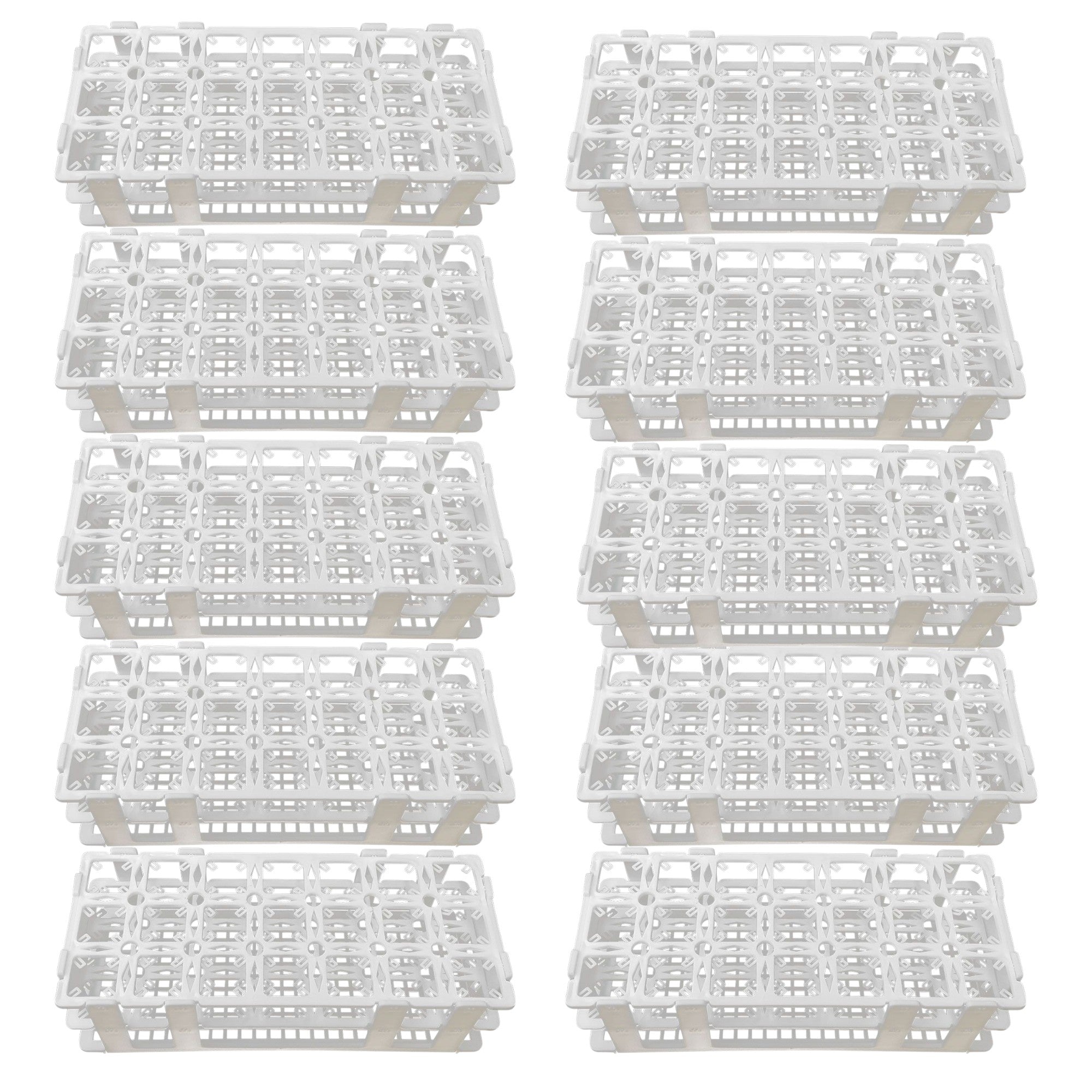 Test Tube Rack, 21-Hole Rack for up to 20mm Tubes, Pack of 10