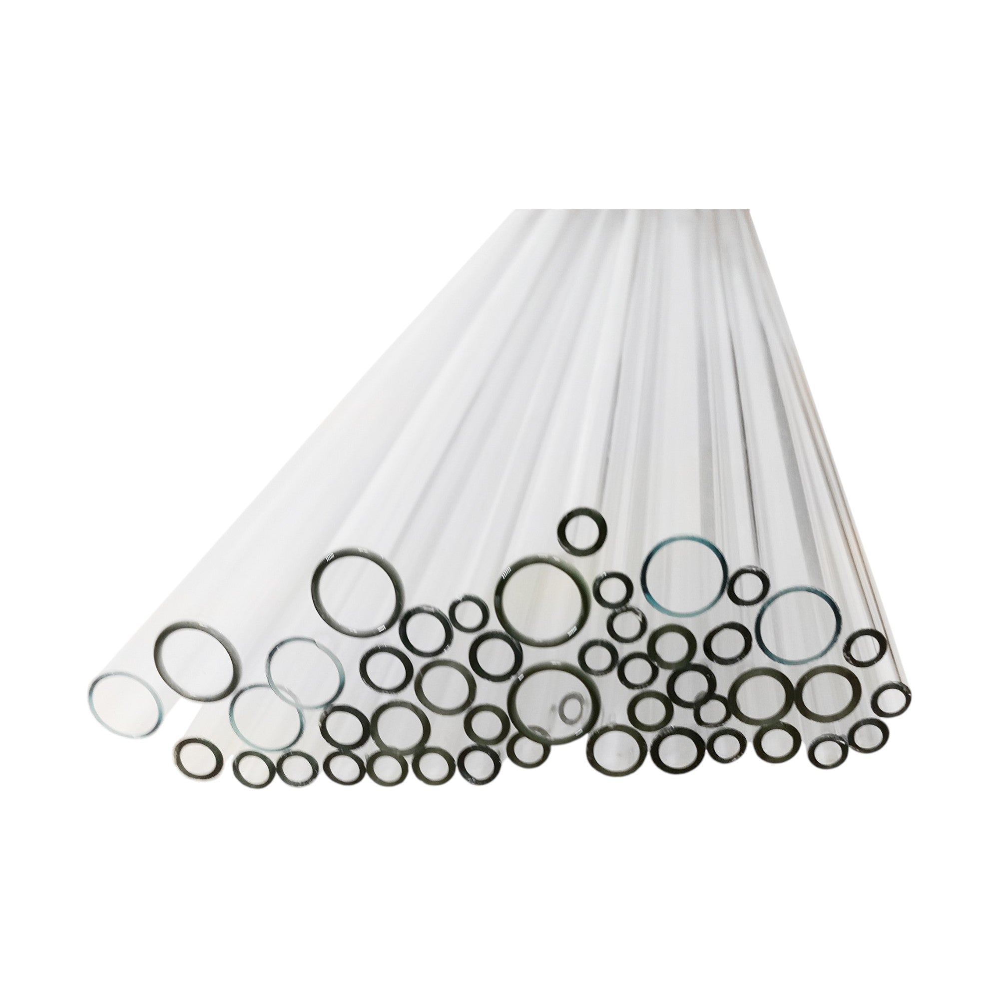 Tubing, Flint Glass Assorted Diameters, 24 inches length.