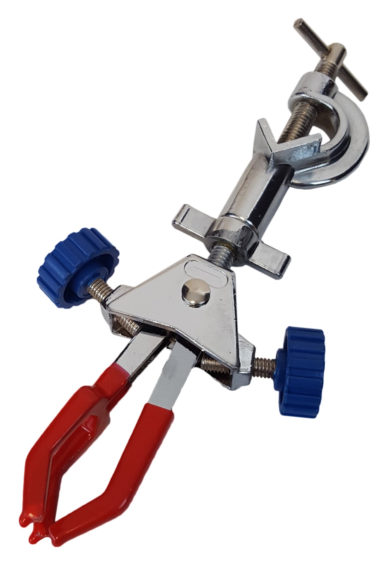 Clamp - Universal Clamp, Three Prongs with Coated Jaws. Pack of 10 Clamps.