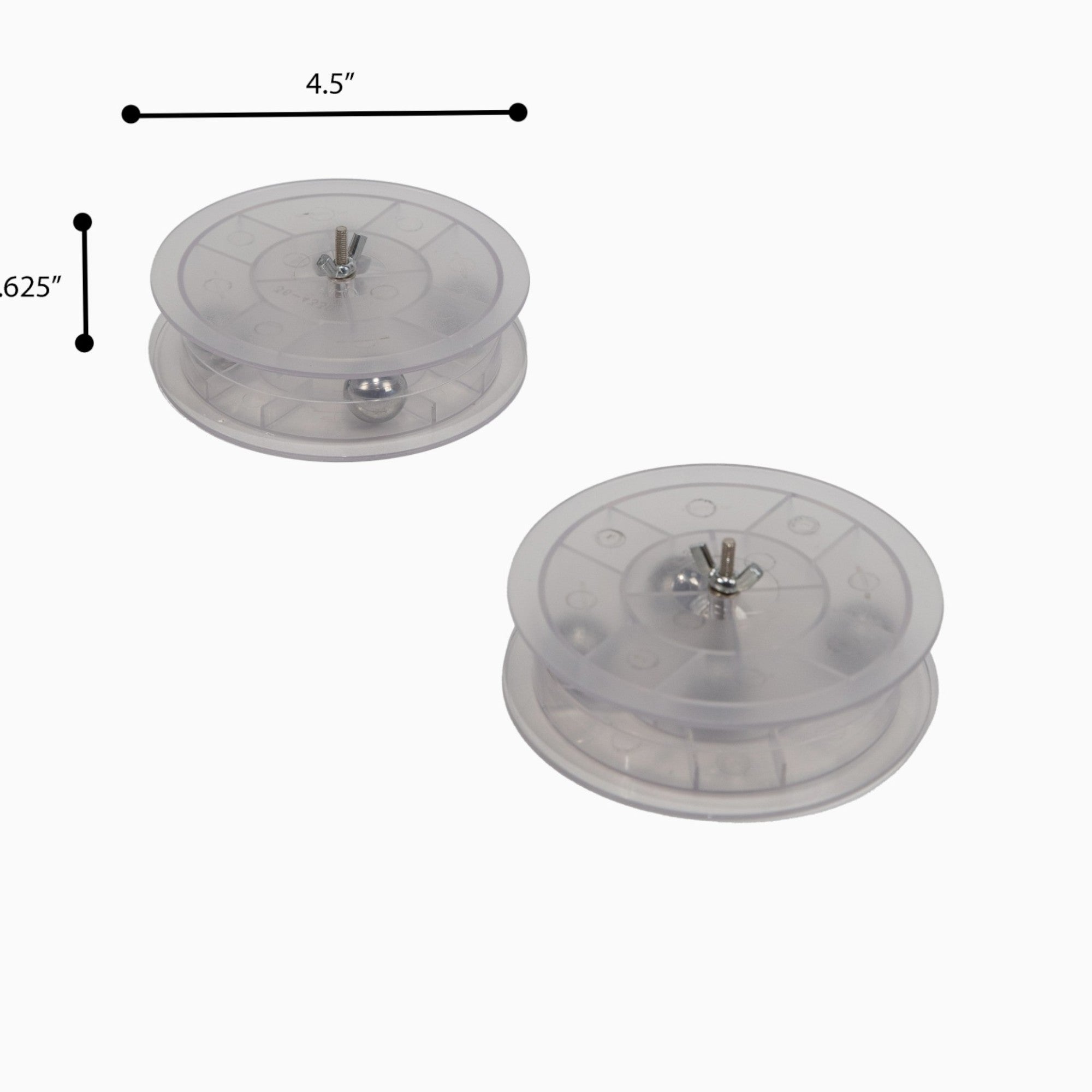 Variable Inertia Apparatus with Semi-Transparent Case. The Set Includes 2 Discs, & 6- 19mm Steel Balls - Enhance Physics Learning with Hands-On Rotational Dynamics