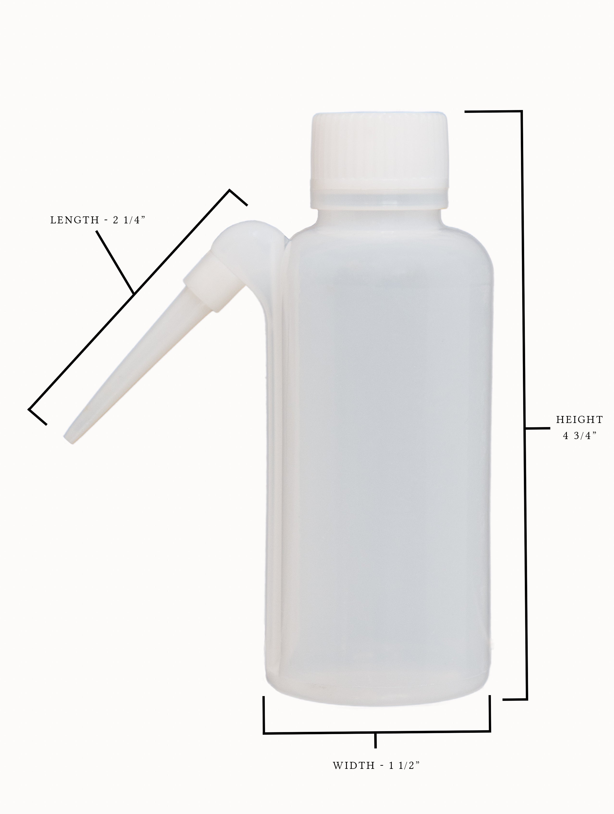 Wash Bottle, Ungraduated, 125ml capacity. Case of 250.