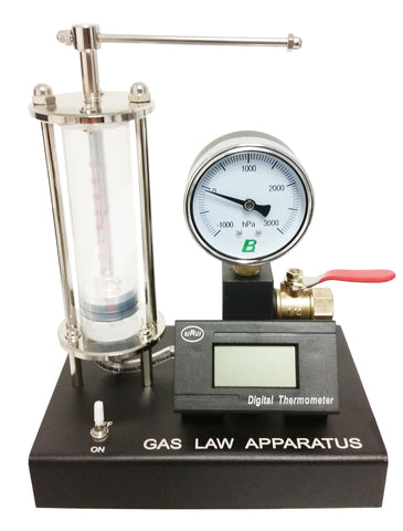 Gas Law Deluxe with Pressure and Temperature Gauge by Go Science Crazy