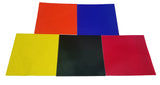 Color Filters Set of Five Colors Size 4 Inches Square. Pack of 10 Sets.