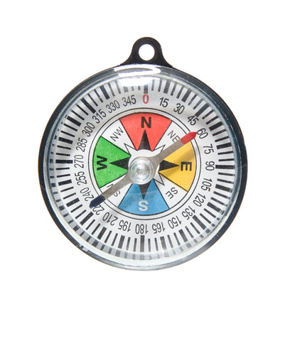 Compass 55mm Diameter with Color Coded Poles and Plastic Body. Pack of 10.