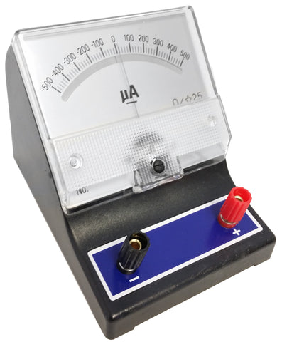 Analog Galvanometer, -500uA to 500uA by Go Science Crazy