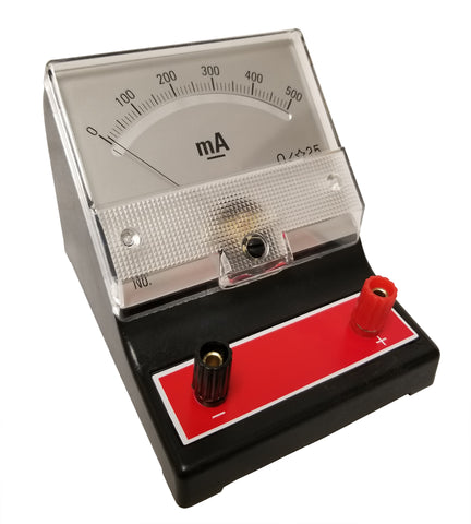 Analog Ammeter, 0mA to 500mA; DC by Go Science Crazy