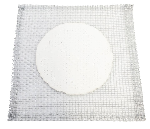 Wire Gauze Square with a Ceramic Center. Size 5 inches square.