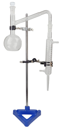 Distillation Apparatus with Graham Condenser with Ground Glass Joints by Go Science Crazy
