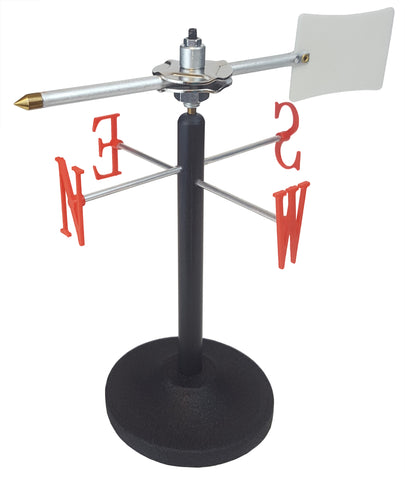 Wind Vane with Heavy Metal Support Base