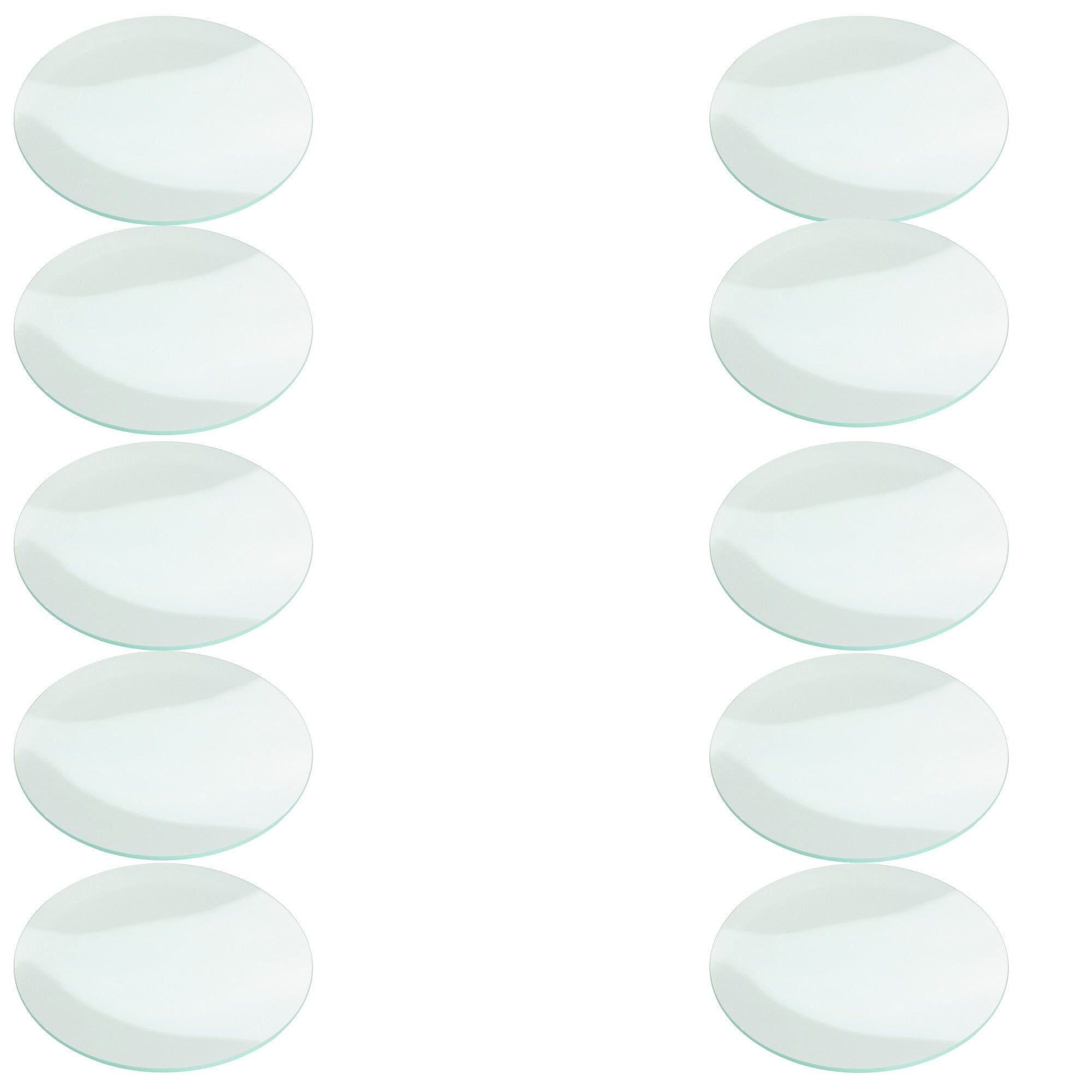 Cover Glass with Fire-Polished Edge, 90mm Diameter. Made from borosilicate glass.  Pack of 10