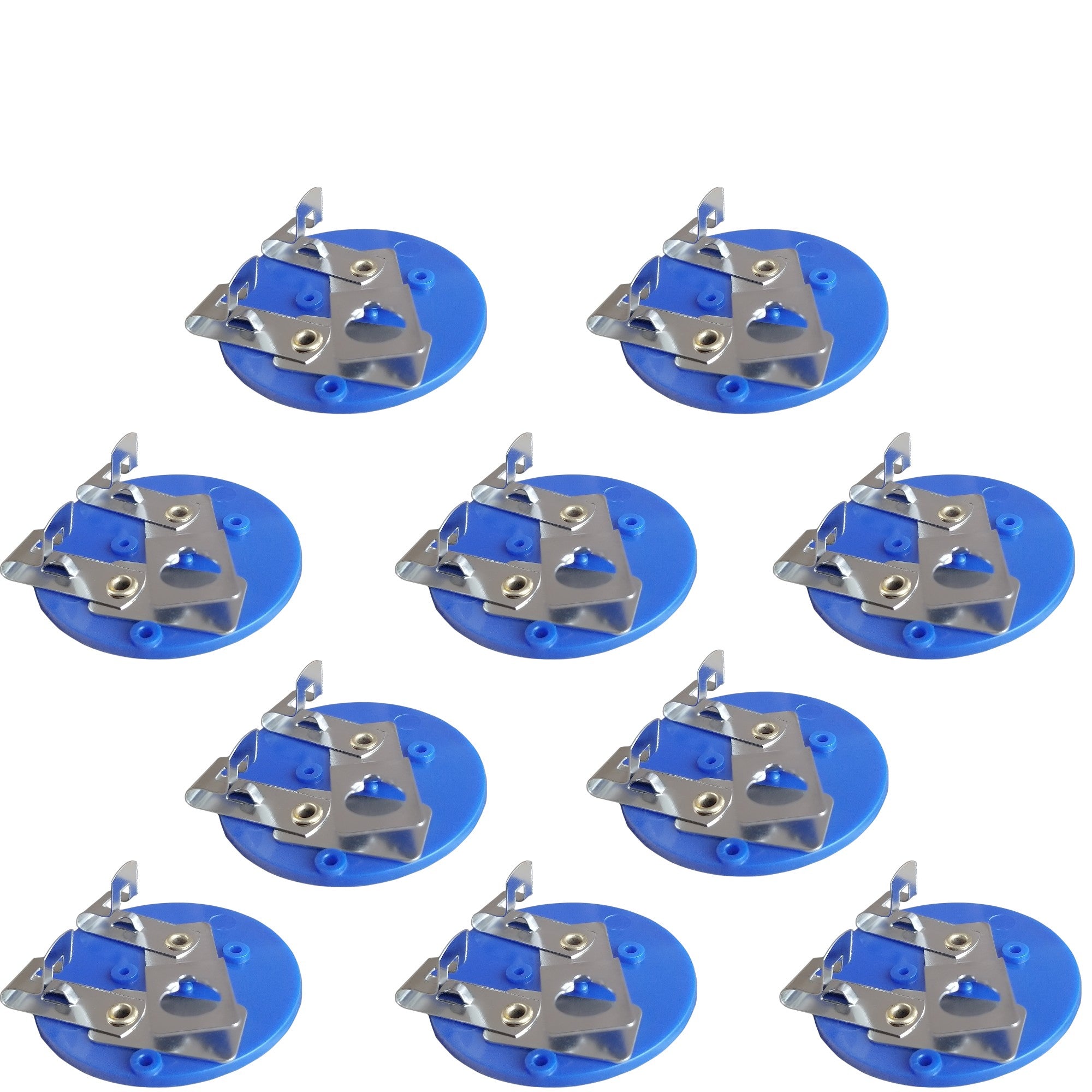 Lamp Bulb Holder Plastic Disc with Clips for Electrical Connections, Pack of 10 by Go Science Crazy
