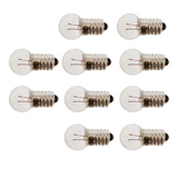 Mini Lamp Bulbs, 3.7 volts, 0.2 amps.  Case of 100 bulbs.