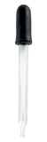 GSC International Medicine Dropper with Straight Glass Pipette 4 inches length. Pack 12.