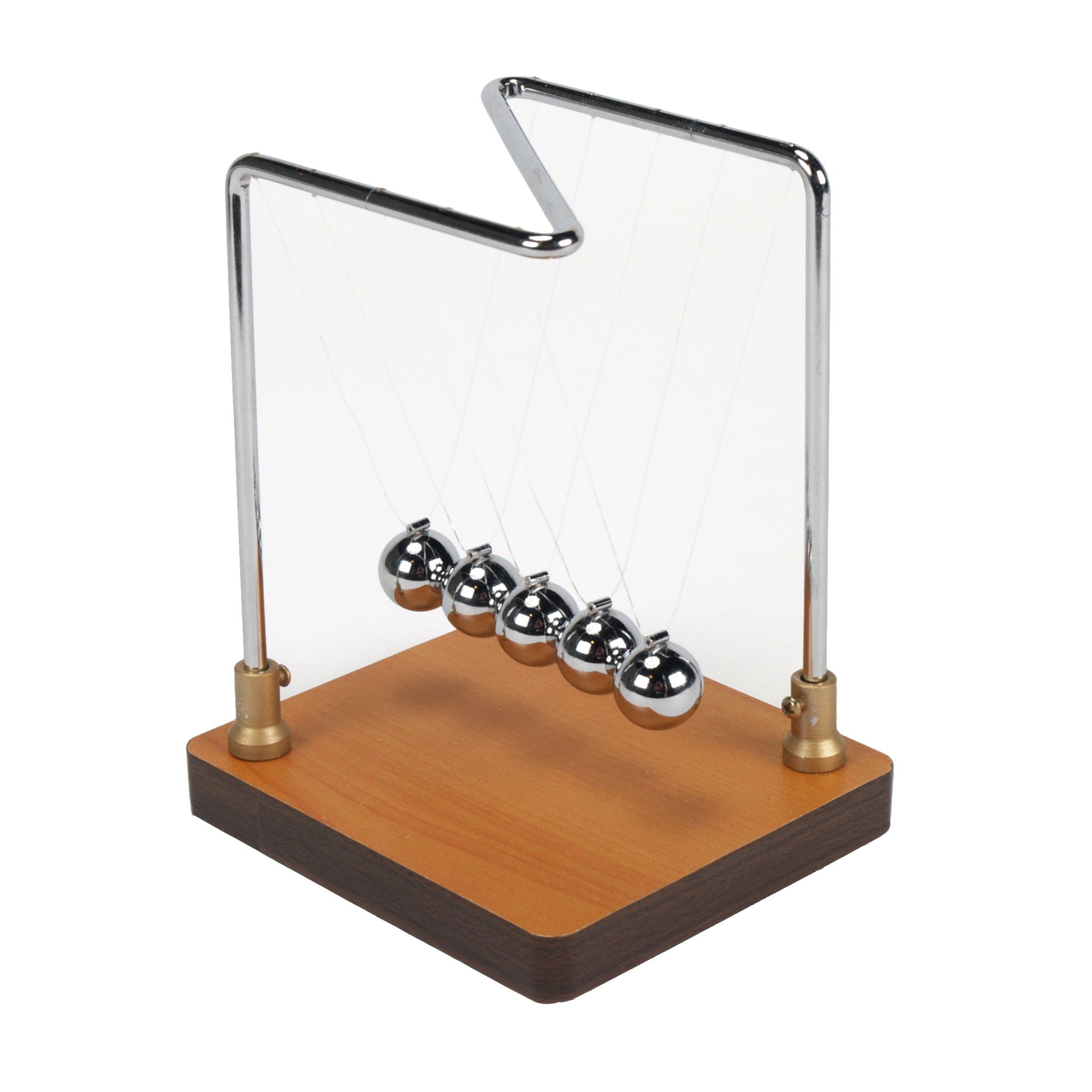 Newton's Cradle Demonstration also known as a Collision Ball Apparatus. A Demonstration for Physical Science.