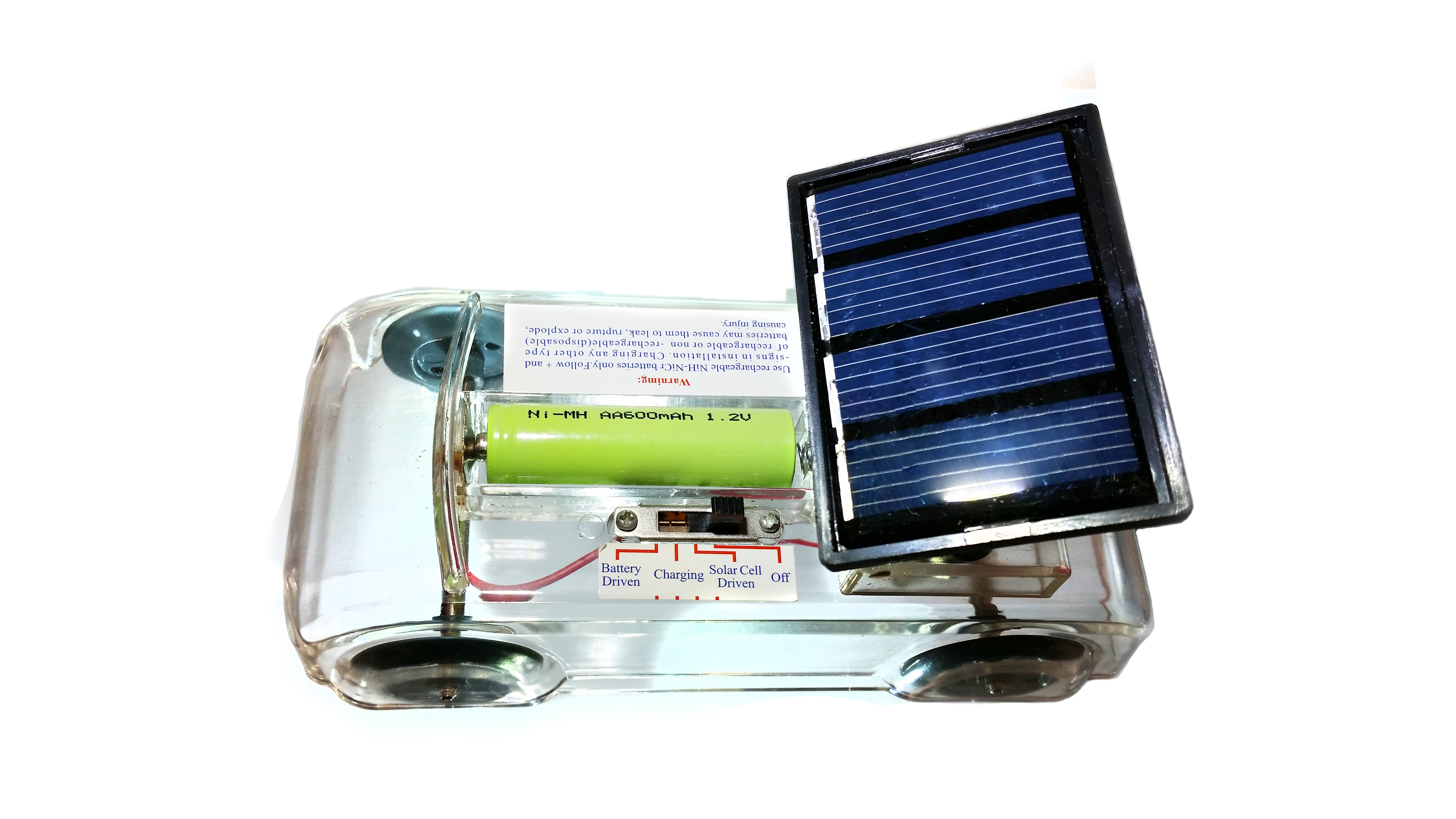 Solar Panel Includes: Rechargeable AA Battery