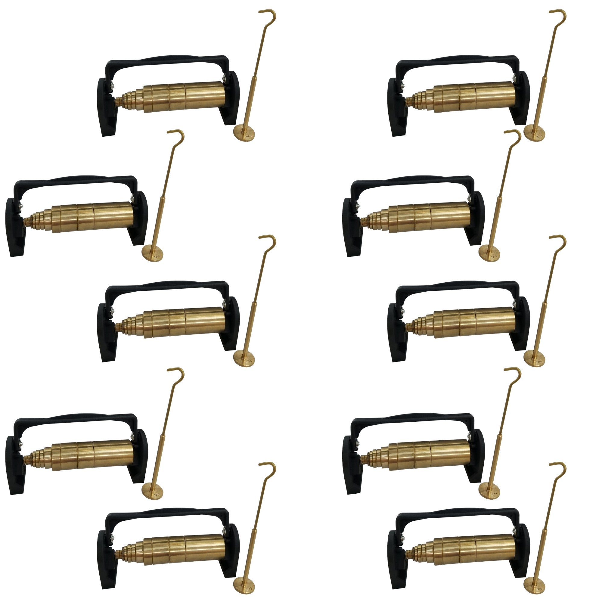 Slotted Weight Set, Brass, Twelve-Piece, Case of 10 by Go Science Crazy