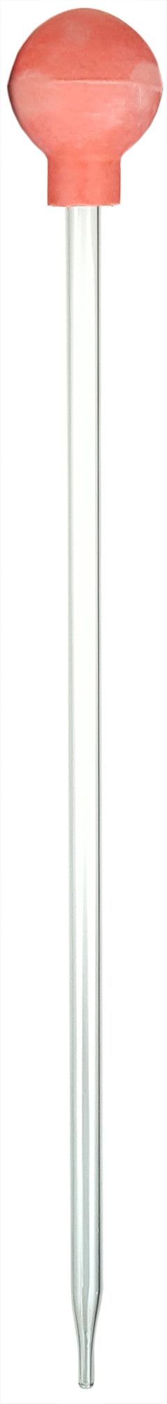 Dropping Pipettes Glass with Rubber Bulbs, 10 inches length, 5ml capacity. Case 120.