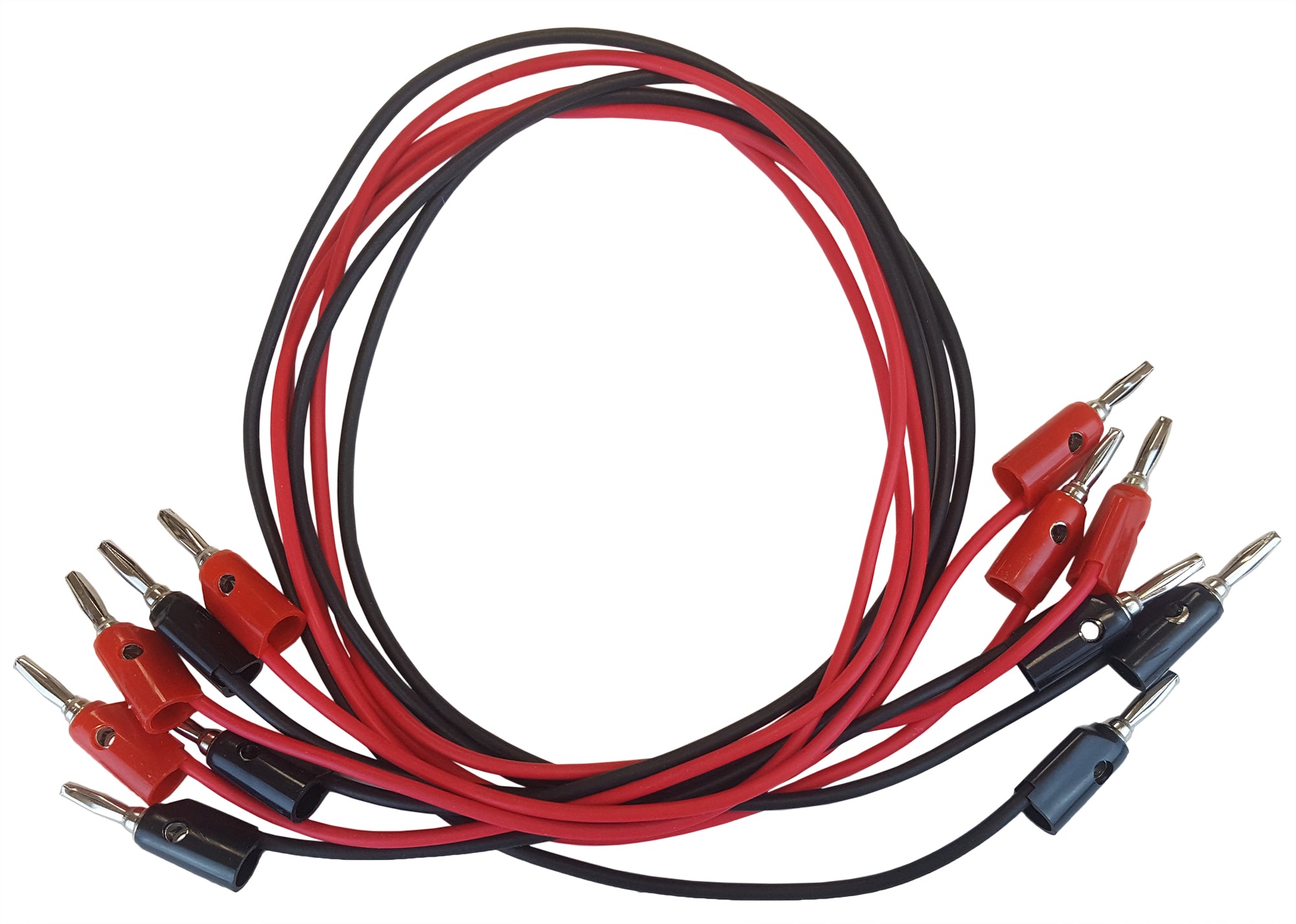 Connector Cords, 24 in., Banana Ends, 3 Red and 3 Black Cords by Go Science Crazy