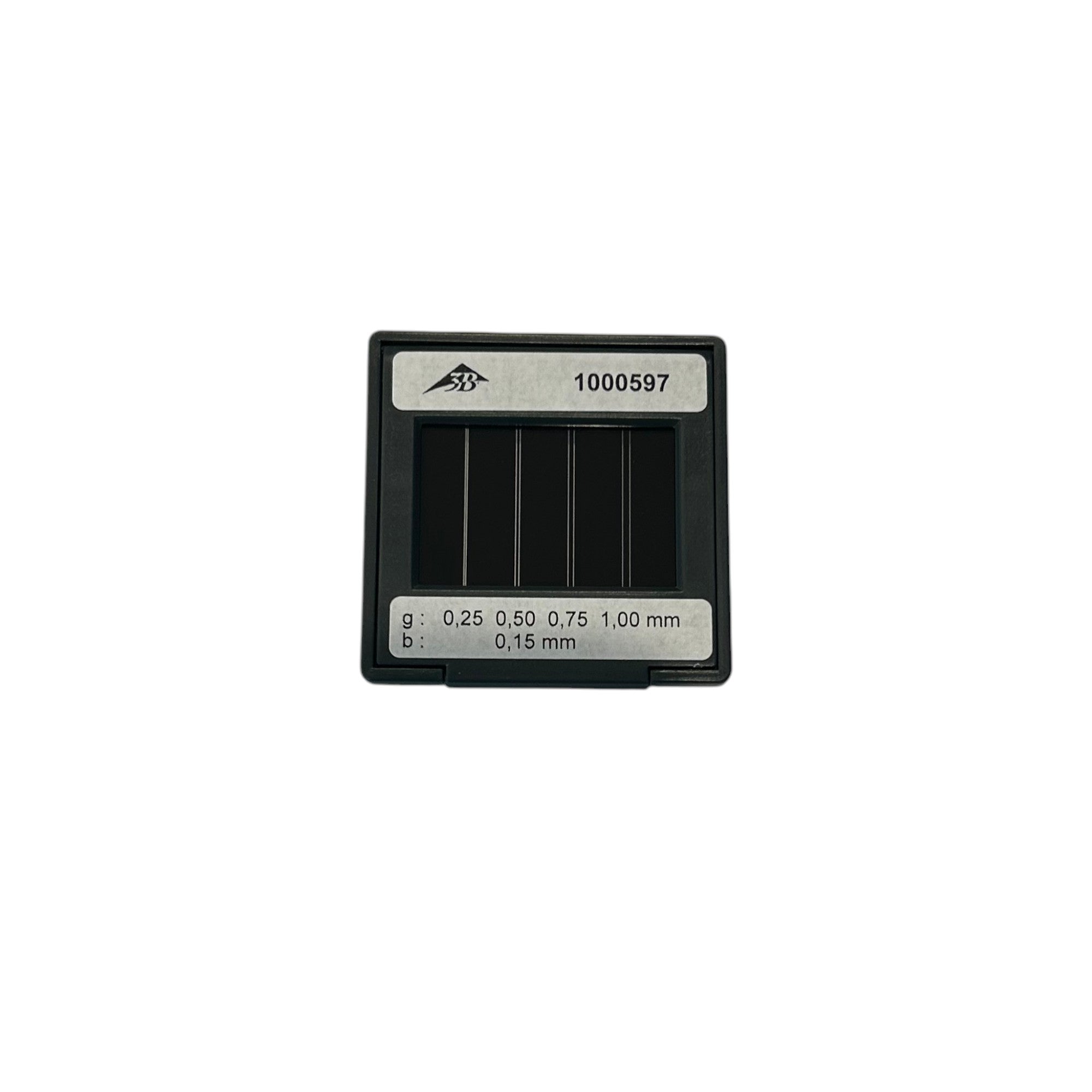 Diaphragm Double Slit,  0.25, 0.50, 0.75, 1.00mm. Pack of 8. For use in PEER Physics CMW Kit