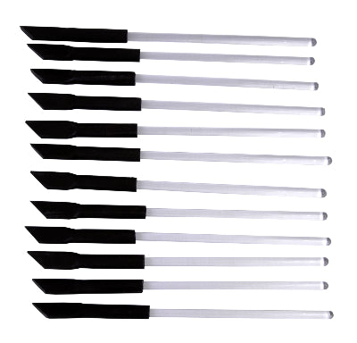 183500 : Scraper, Rubber Policeman with Glass Handle. Size 5mmX150mm.  Pack 12 each.