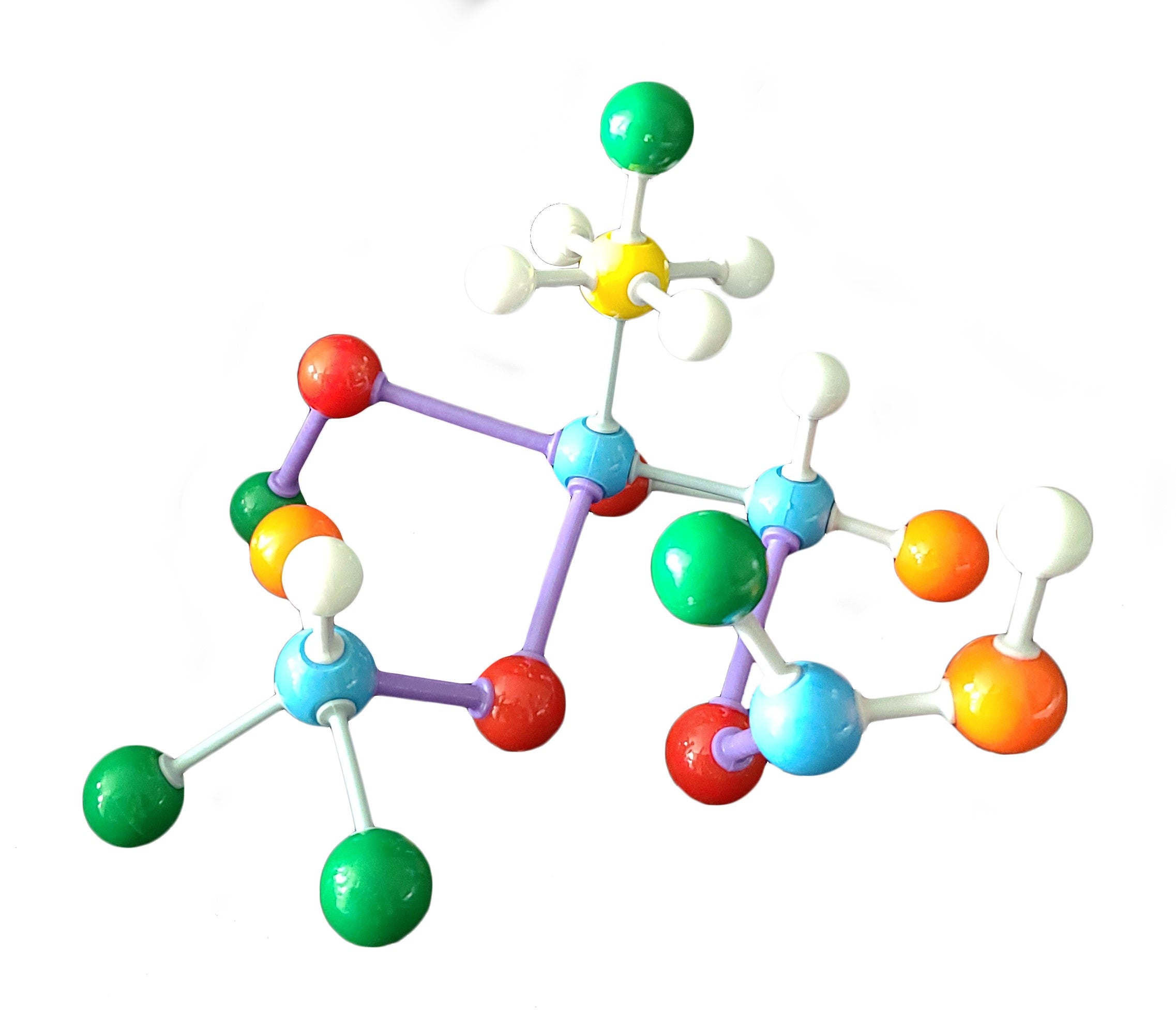 Molecular Model Student, with 154 pieces which include 74 atoms and 80 bonds.