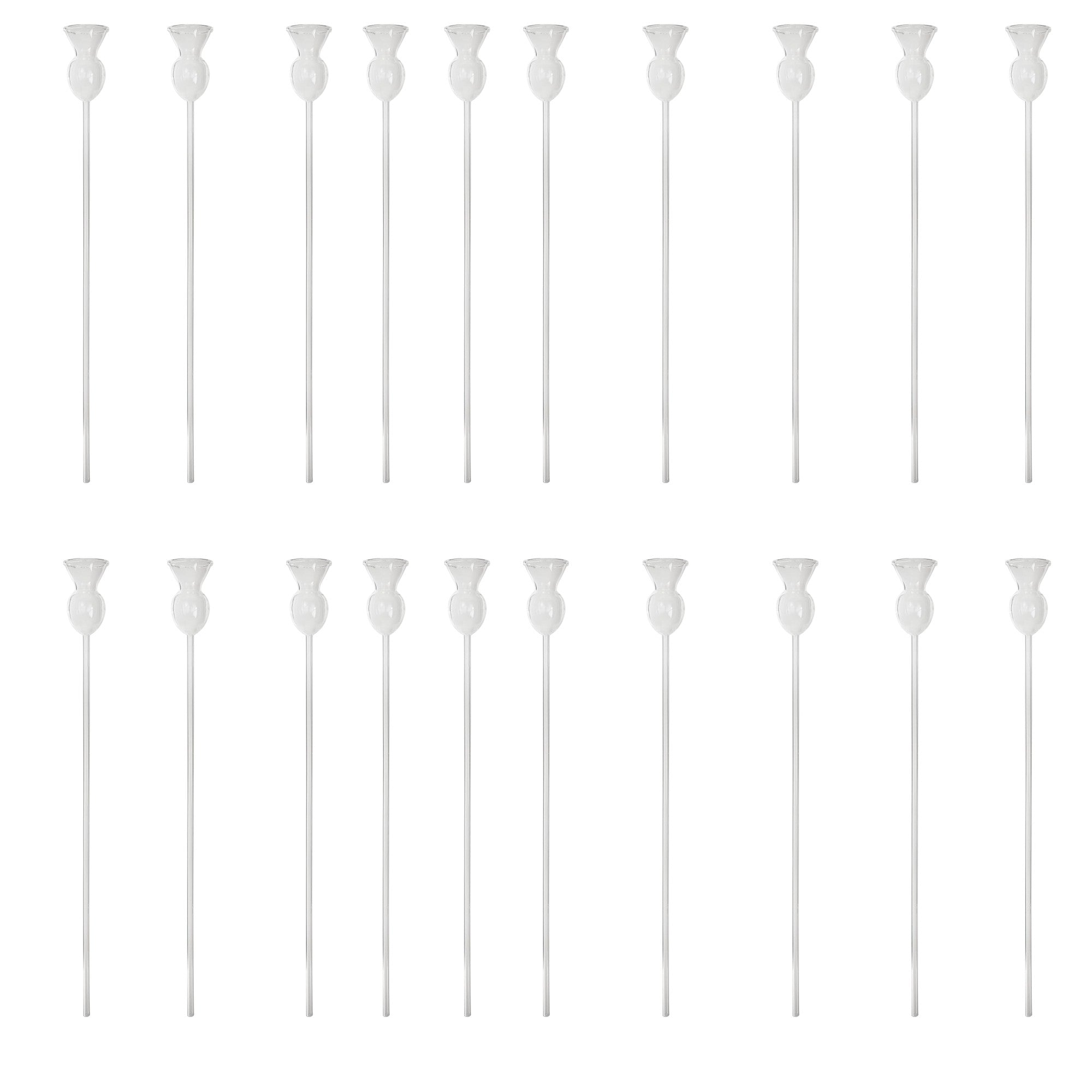Thistle Tube, 400mm Long Stem. Borosilicate Glass.  Pack of 20