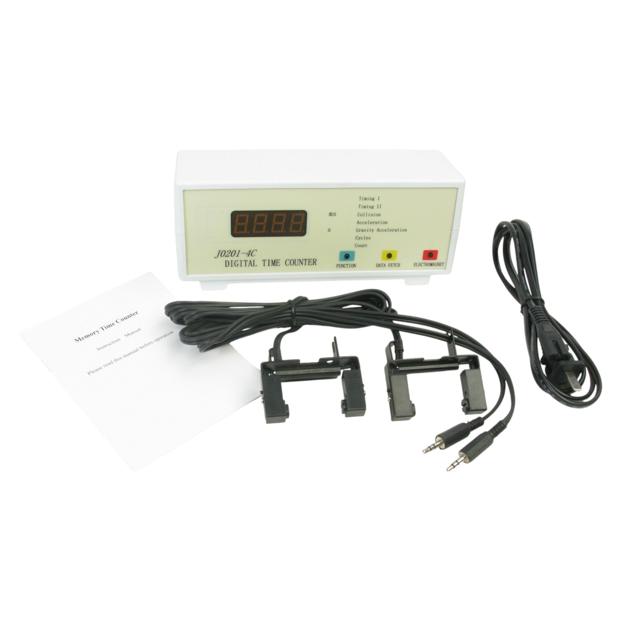 Digital Timer with Photogates & Adjustable Motion Device – Physics Time-of-Flight and Force & Motion Lab Kit