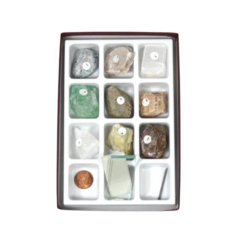 Rocks & Minerals Hardness Collection With Test Kit - 9 Specimen