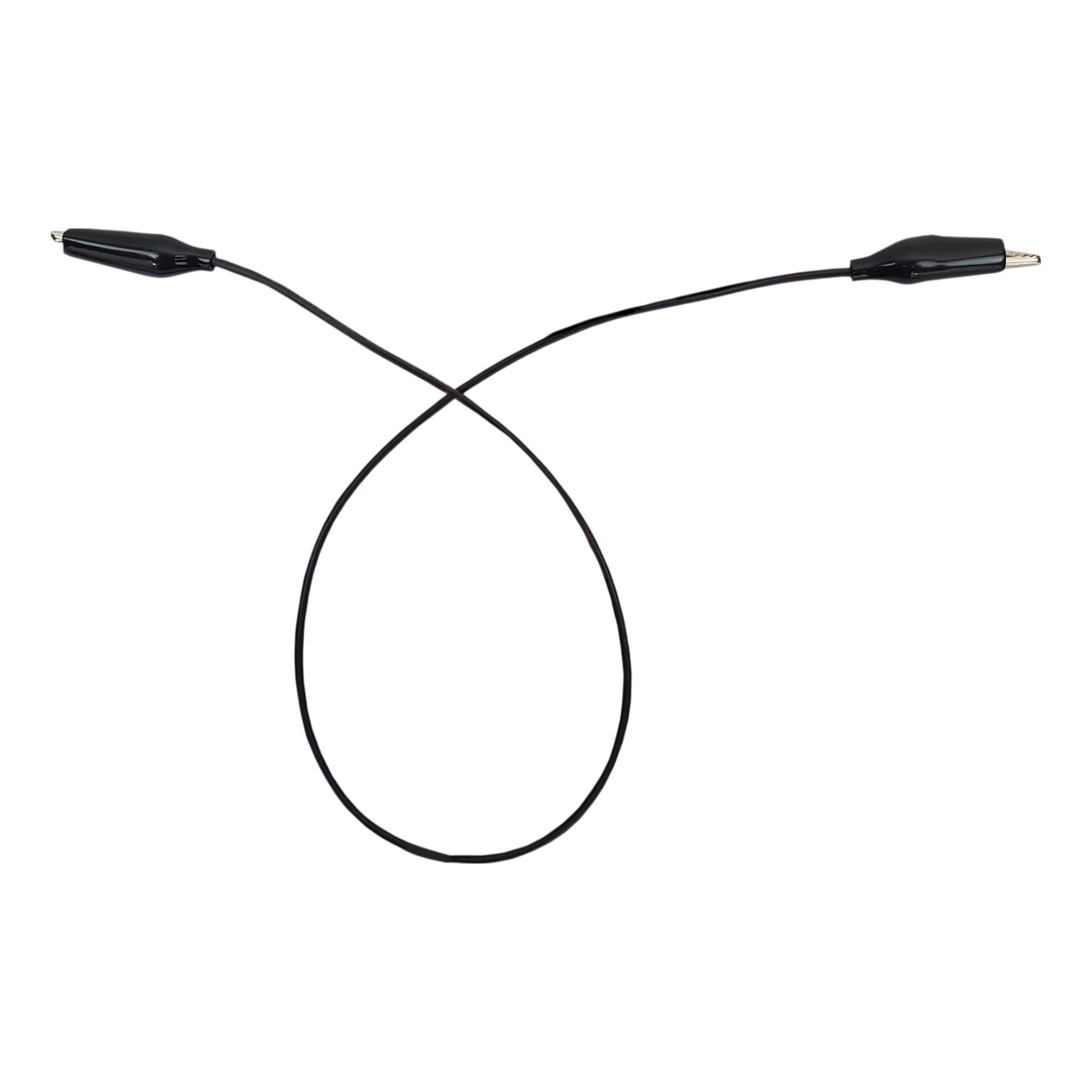 Connector Cord, 24 in., Alligator Ends, Single Black Cord by Go Science Crazy
