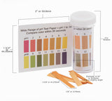 Wide-Range pH Test Paper Range 1-14, with 100 Strips. Pack of 10.