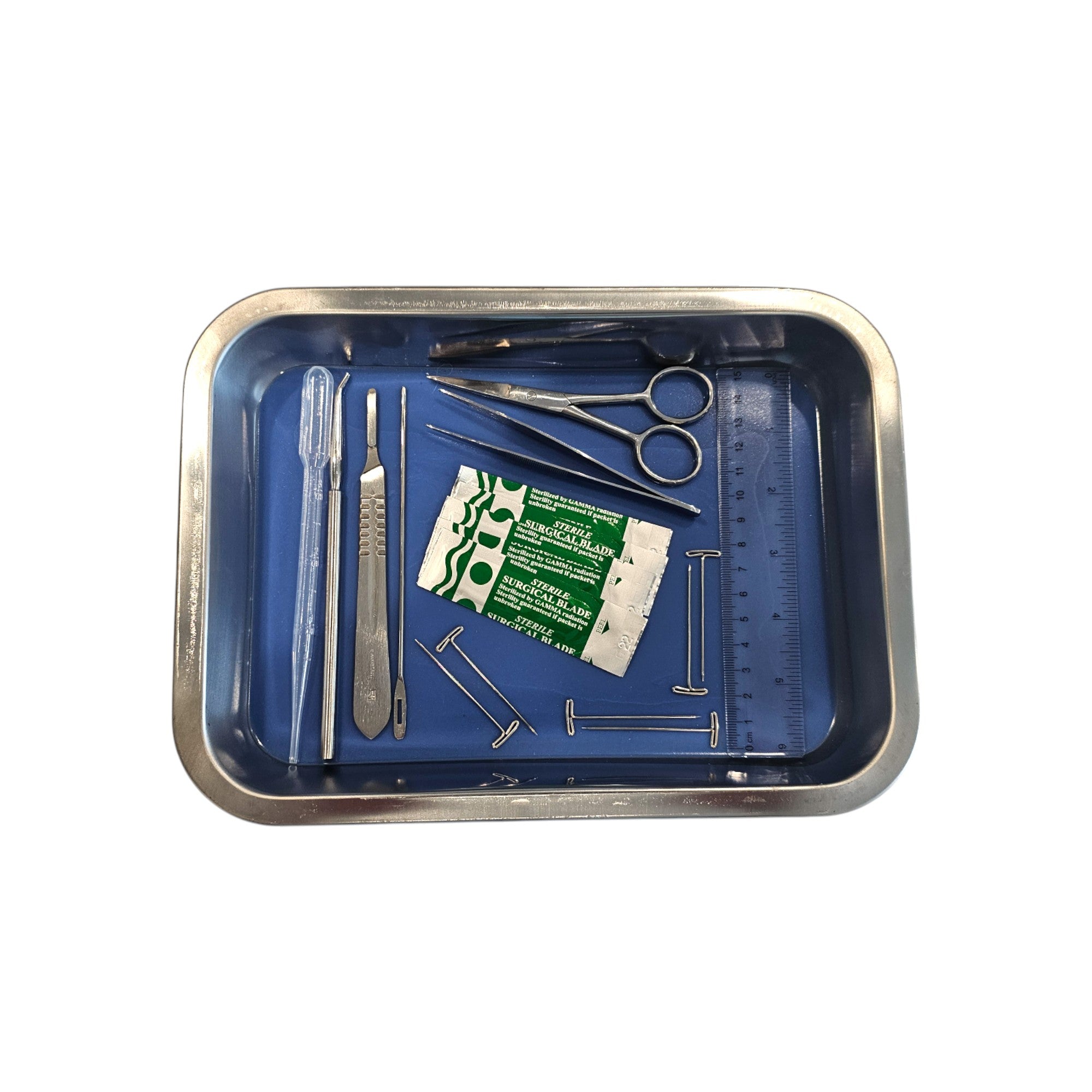 Dissection Kit, Dissecting Pan and Tool Set, 11 x 9 x 2 in. Pan