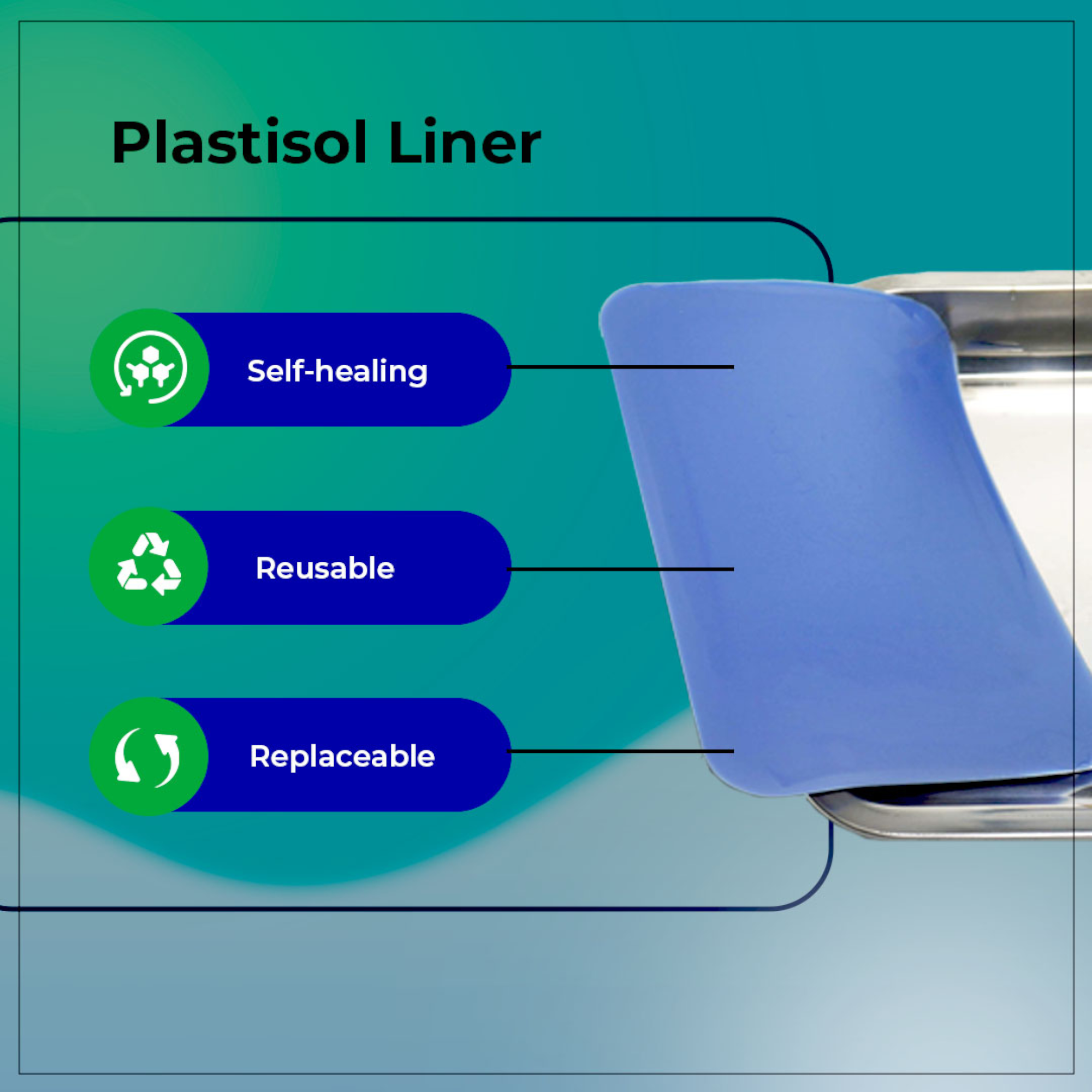 Dissecting Pan Stainless Steel With Plastisol Pad. Size 11x7.5x1.5"