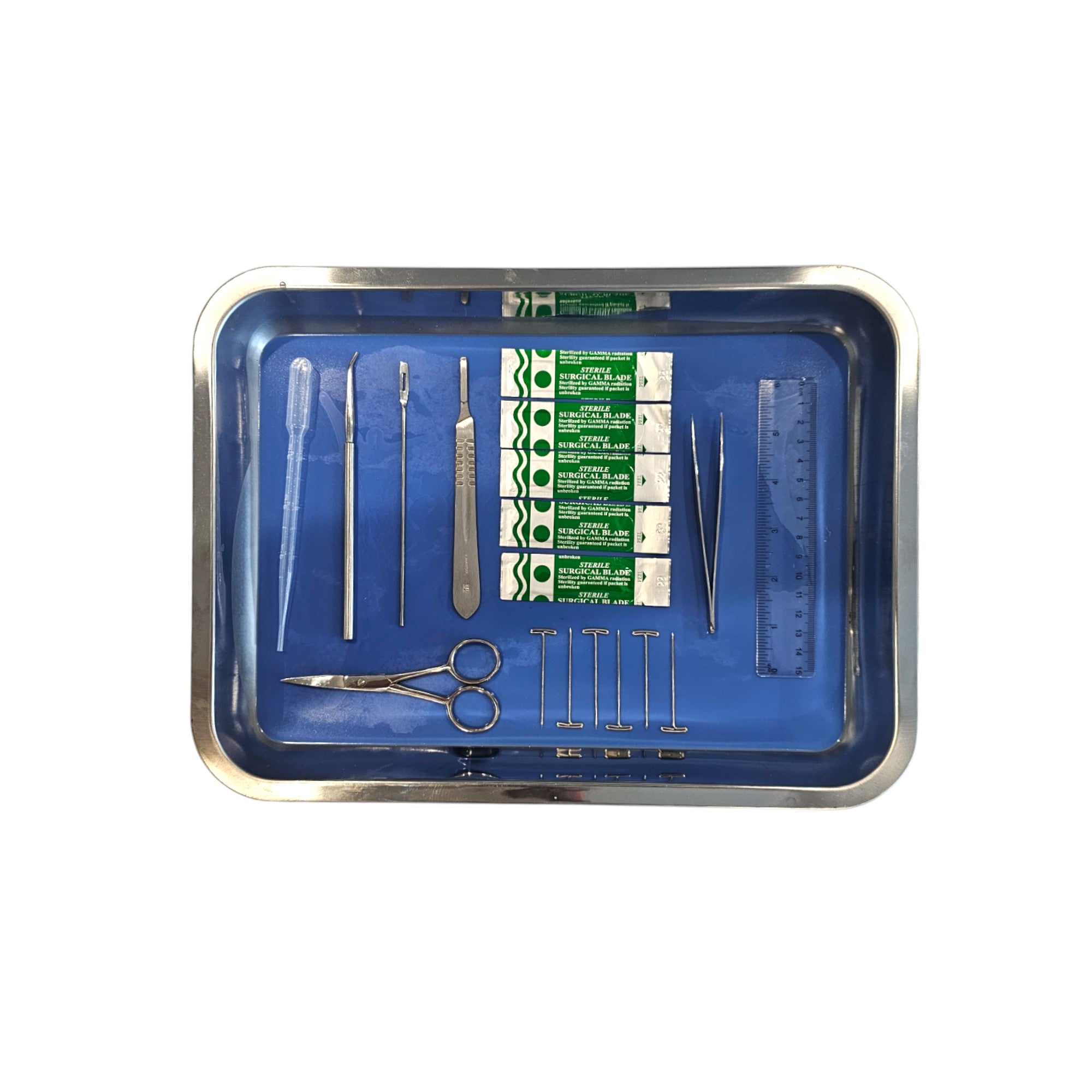 Dissection Kit, Dissecting Pan and Tool Set, 14 x 10.5 x 2 in. Pan