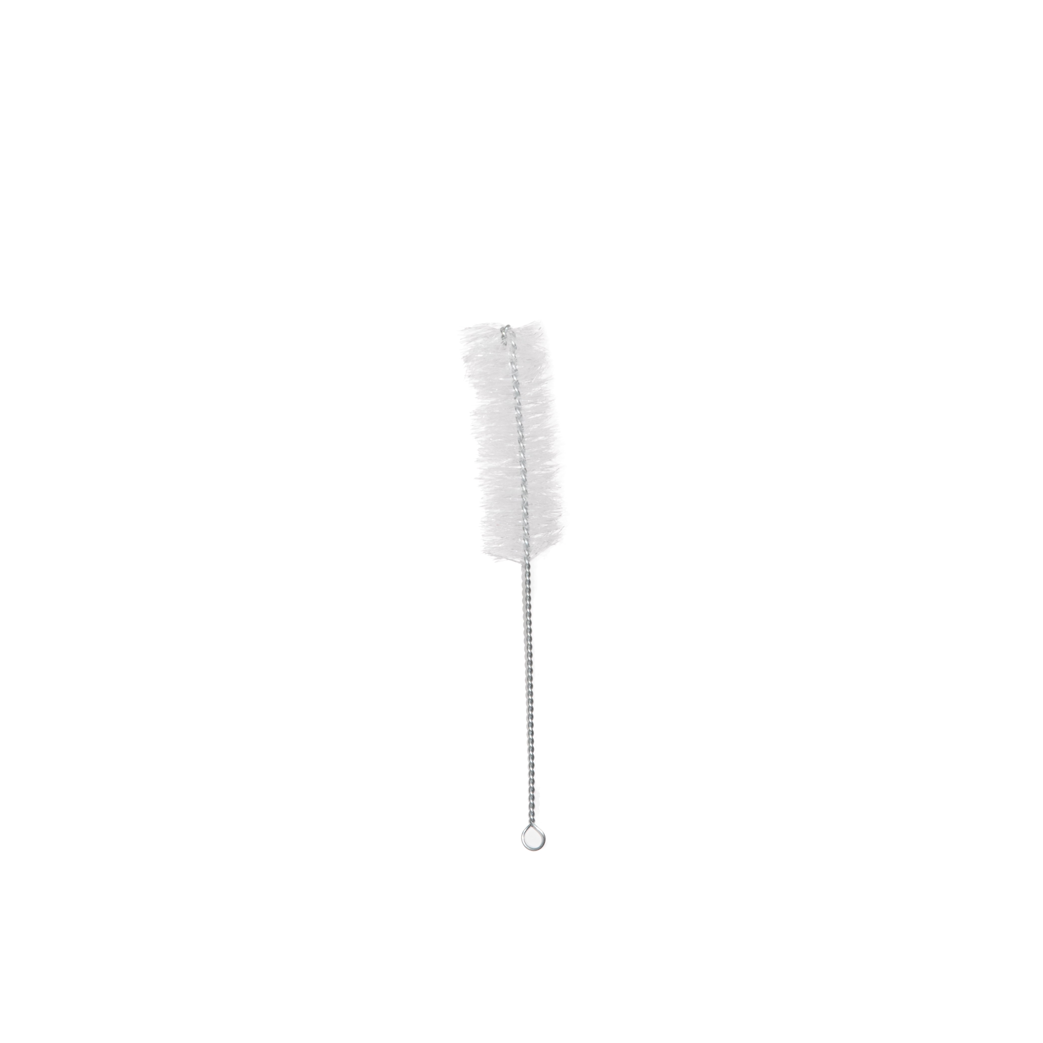 Brush, Test Tube, with Nylon Bristles and Galvanized Metal Handle, 25x75x200mm.  Pack 12.