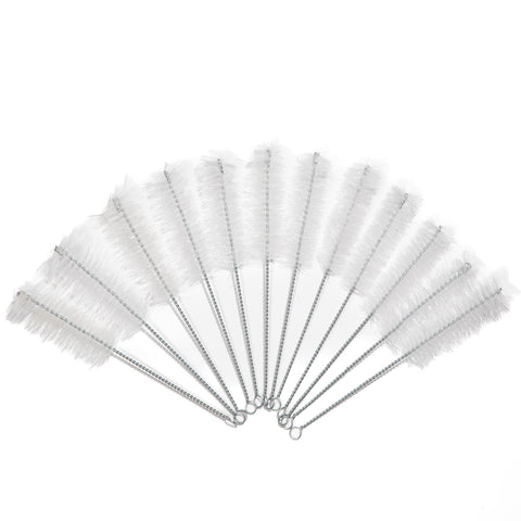 Brush, Test Tube, with Nylon Bristles and Galvanized Metal Handle, 17x50x150mm.  Pack 12.