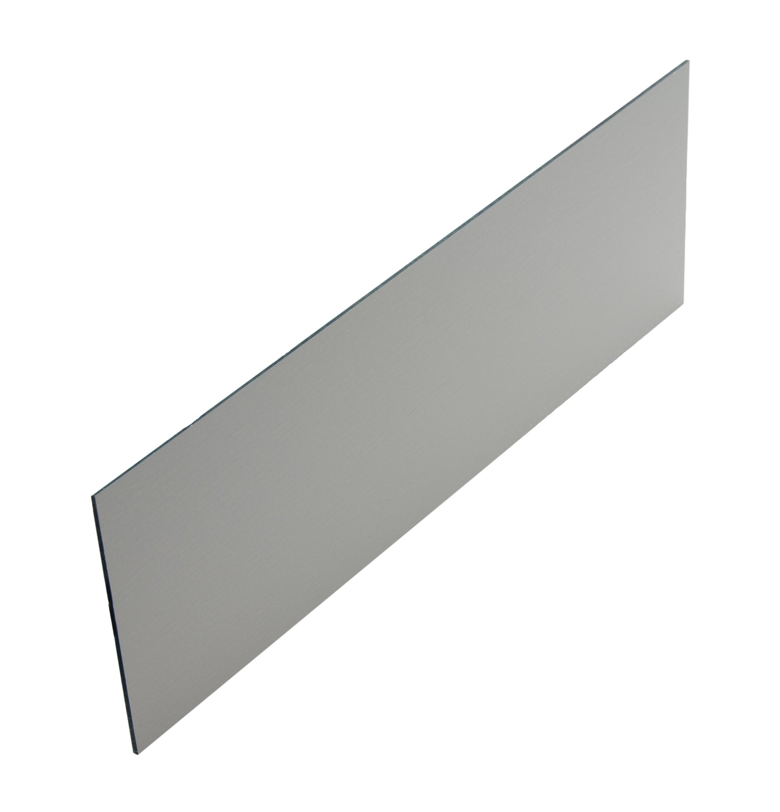 Mirror Rectangular Glass 2x6 inches with Silver Backing.