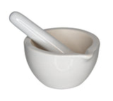 Porcelain Mortar and Pestle, 80mm Opening and 60ml Capacity. Case of 12.