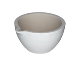 Porcelain Mortar and Pestle, 160mm Opening and 500ml Capacity. Case of 12.