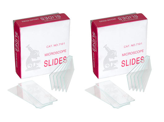 Microscope Slides, Glass, Size 75mm x 25mm. Pack of 144 Slides.
