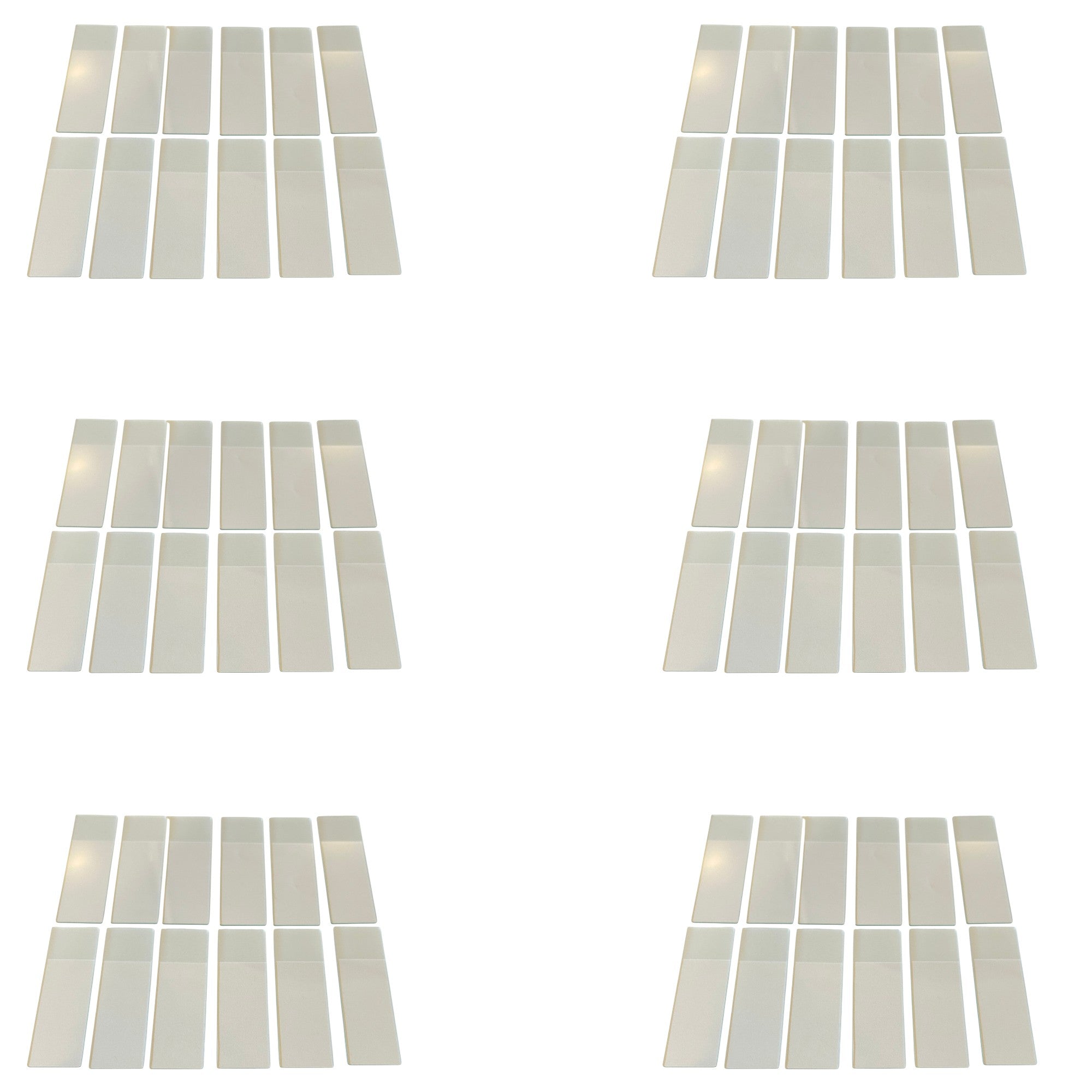 Microscope Slides, Glass, Frosted On One End. Pack of 72 slides.