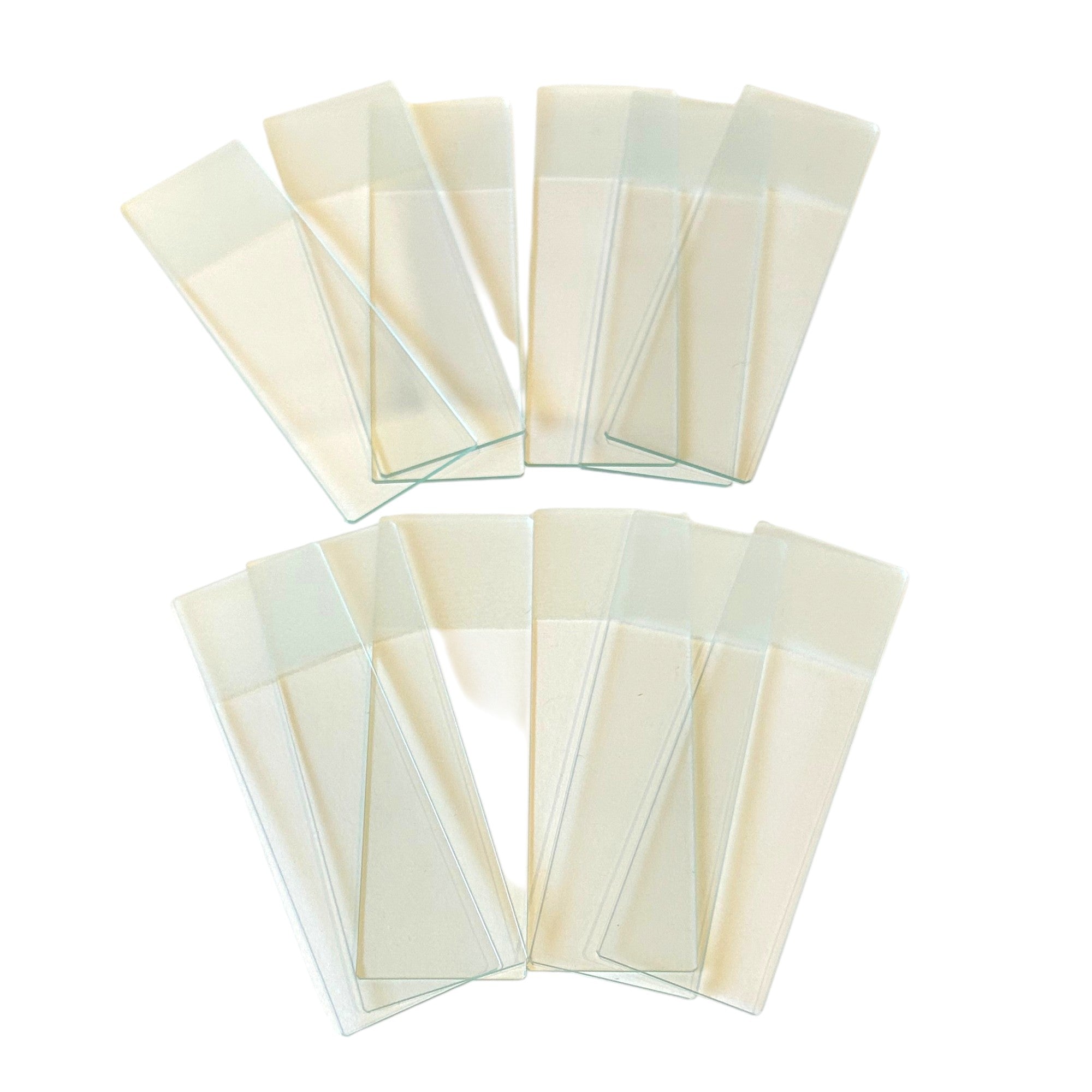 Microscope Slides, Glass, Frosted On One End. Pack of 12 slides.