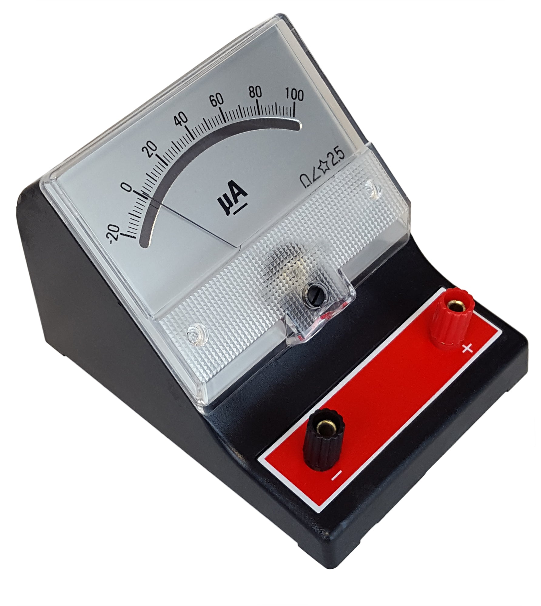 Ammeter, Analog, -20uA to 100uA; DC. Sold as a case of 40.