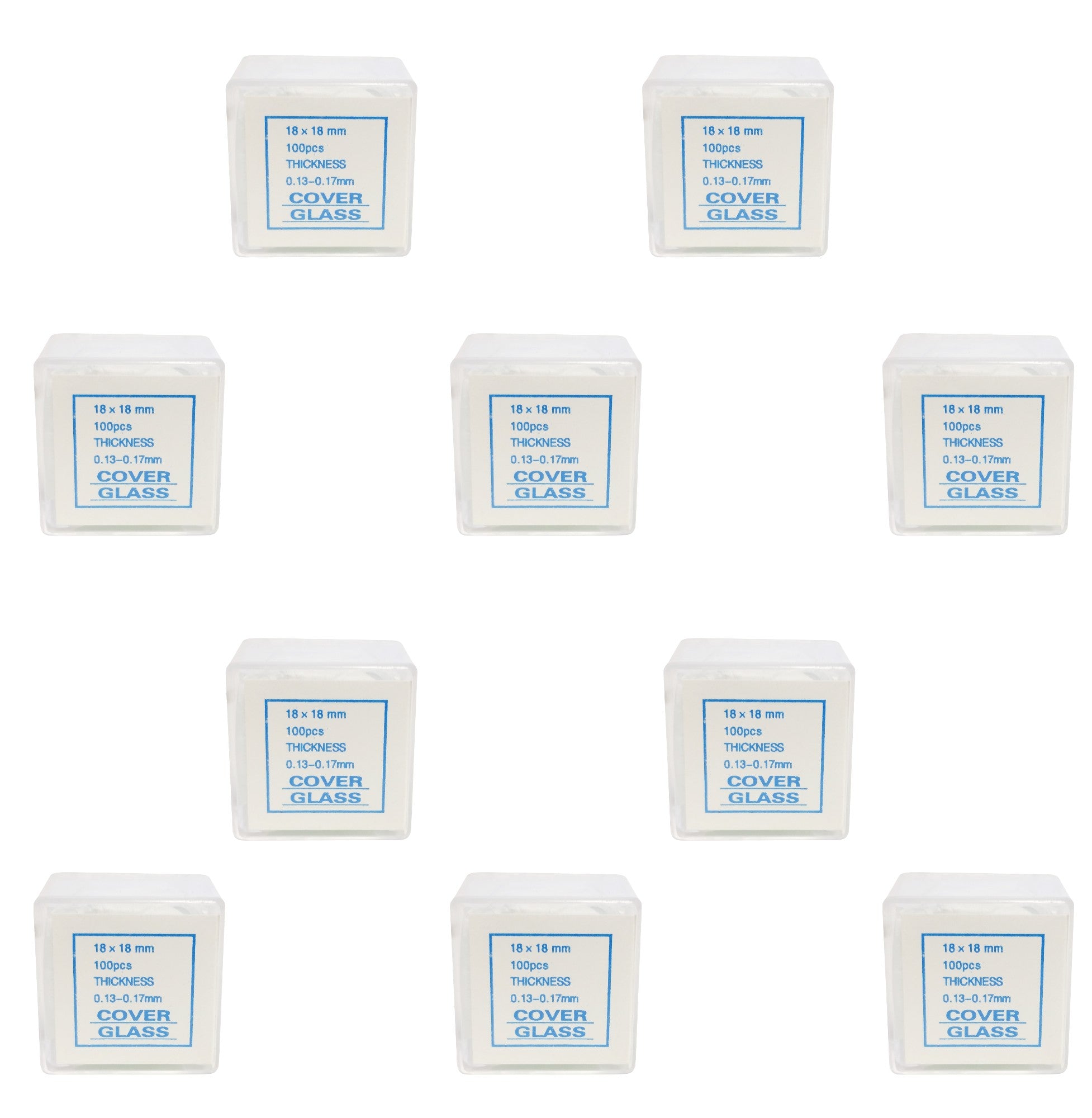 Microscope Cover Slips, Size #1 Thickness, 18mm by 18mm, Pack of 1000 Slides by Go Science Crazy