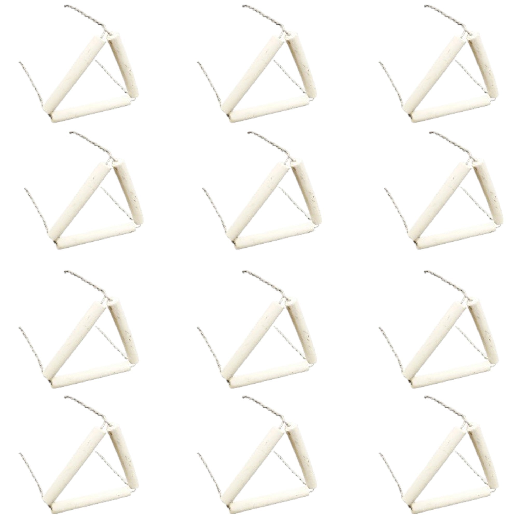 Clay Triangle, 1.5 in. Sides, Pack of 12 by Go Science Crazy